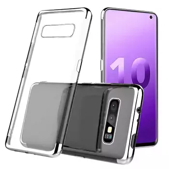 Microsonic Samsung Galaxy S10e Kılıf Skyfall Transparent Clear Gümüş