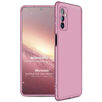 Microsonic Samsung Galaxy M52 Kılıf Double Dip 360 Protective AYS Rose Gold