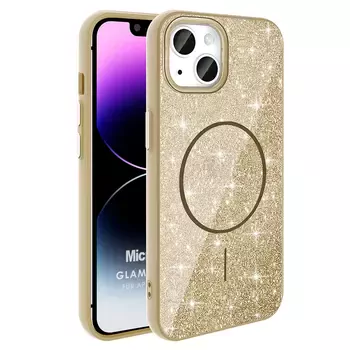 Microsonic Apple iPhone 13 Kılıf GlamGrip Luxe Gold