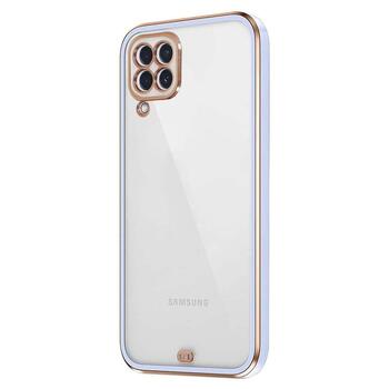 Microsonic Samsung Galaxy M32 4G Kılıf Laser Plated Soft Lila