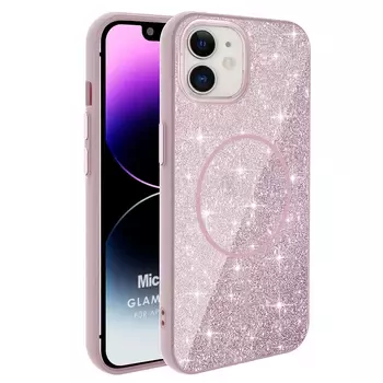 Microsonic Apple iPhone 11 Kılıf GlamGrip Luxe Pembe