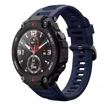 Microsonic Amazfit T-Rex Kordon Silicone Sport Band Lacivert