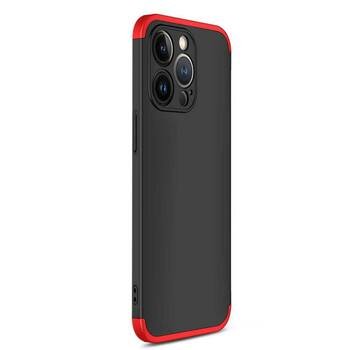 Microsonic Apple iPhone 13 Pro Kılıf Double Dip 360 Protective AYS Siyah Kırmızı