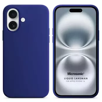 Microsonic Apple iPhone 17 Kılıf Liquid Lansman Silikon Lacivert