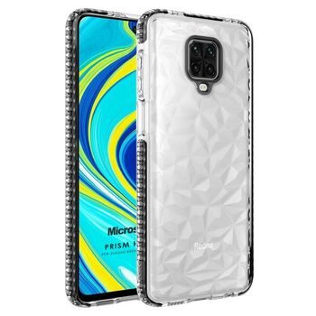 Microsonic Xiaomi Redmi Note 9 Pro Max Kılıf Prism Hybrid Siyah