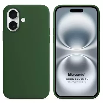 Microsonic Apple iPhone 17 Kılıf Liquid Lansman Silikon Koyu Yeşil