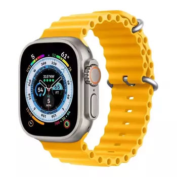 Microsonic Apple Watch Ultra Kordon Ocean Band Sarı