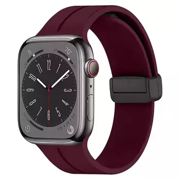 Microsonic Apple Watch Series 8 45mm Kordon Ribbon Line Mor