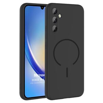 Microsonic Samsung Galaxy A34 Kılıf Zeno MagSafe Siyah
