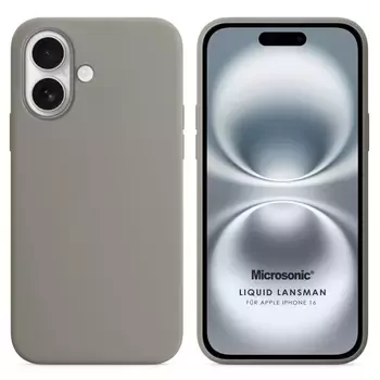 Microsonic Apple iPhone 17 Kılıf Liquid Lansman Silikon Gri