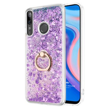 Microsonic Huawei P smart Z Kılıf Glitter Liquid Holder Mor