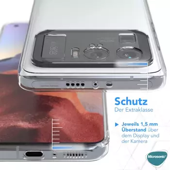 Microsonic Xiaomi Mi 11 Ultra Kılıf Transparent Soft Şeffaf