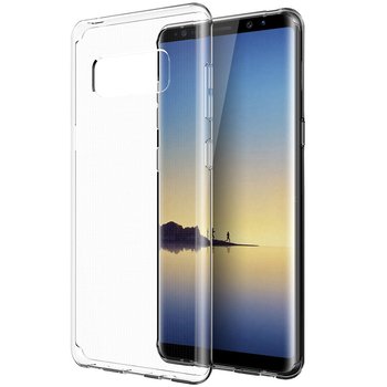 CaseUp Samsung Galaxy Note 8 Kılıf Transparent Soft Beyaz