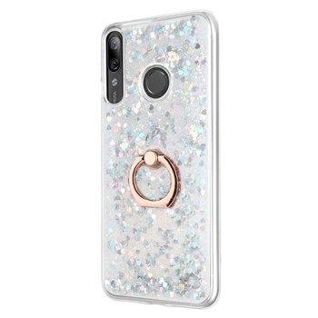 Microsonic Huawei P smart Z Kılıf Glitter Liquid Holder Gümüş