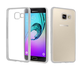 CaseUp Samsung Galaxy A5 2016 Lazer Kesim Silikon Kılıf Gümüş