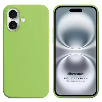 Microsonic Apple iPhone 17 Kılıf Liquid Lansman Silikon Açık Yeşil