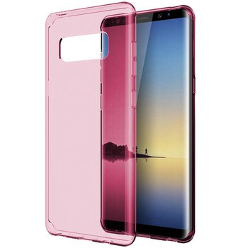 CaseUp Samsung Galaxy Note 8 Kılıf Transparent Soft Pembe