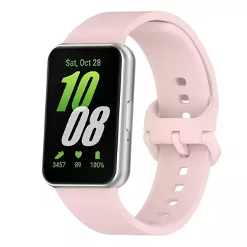 Microsonic Samsung Galaxy Fit 3 Kordon Silicone Sport Band Rose Gold