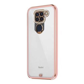 Microsonic Xiaomi Redmi Note 9 Kılıf Laser Plated Soft Pembe