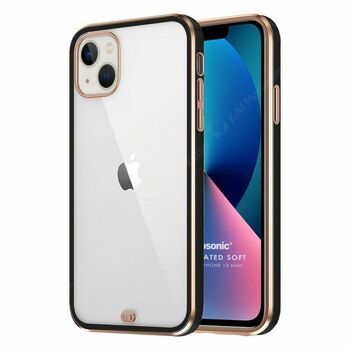 Microsonic Apple iPhone 13 Mini Kılıf Laser Plated Soft Siyah