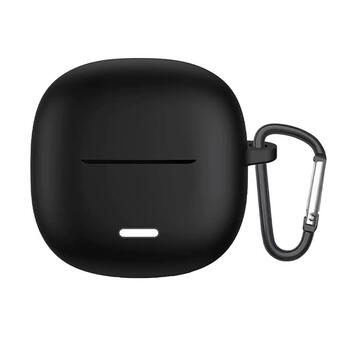 Microsonic Xiaomi Redmi Buds 8 Lite Kılıf Askılı Mat Silikon Siyah