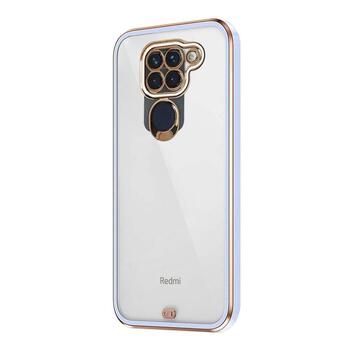 Microsonic Xiaomi Redmi Note 9 Kılıf Laser Plated Soft Lila