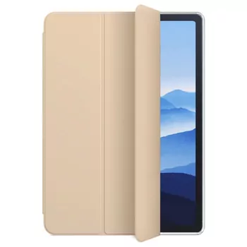 Microsonic Apple iPad Air 13 2025 Kılıf (A3268-A3269) Slim Translucent Back Smart Cover Gold