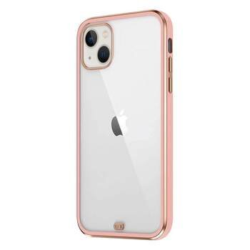 Microsonic Apple iPhone 13 Mini Kılıf Laser Plated Soft Pembe