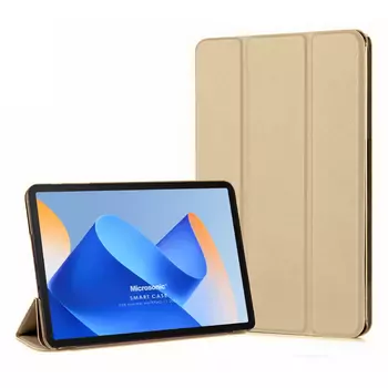 Microsonic Huawei MatePad 11.5 Kılıf Slim Translucent Back Smart Cover Gold