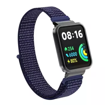 Microsonic Xiaomi Poco Watch Hasırlı Kordon Woven Sport Loop Lacivert