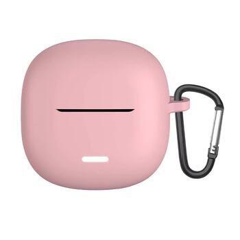 Microsonic Xiaomi Redmi Buds 8 Lite Kılıf Askılı Mat Silikon Rose Gold