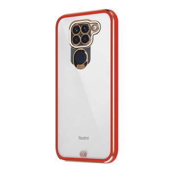 Microsonic Xiaomi Redmi Note 9 Kılıf Laser Plated Soft Kırmızı