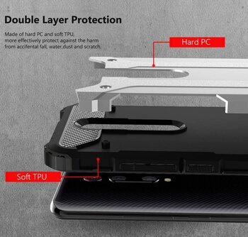 Microsonic Xiaomi Mi 9T Kılıf Rugged Armor Mavi