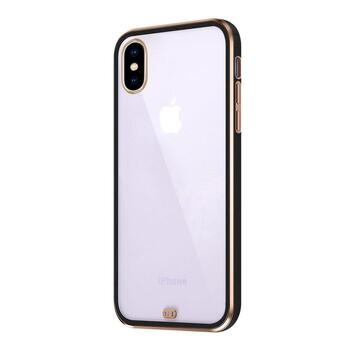 Microsonic Apple iPhone X Kılıf Laser Plated Soft Siyah