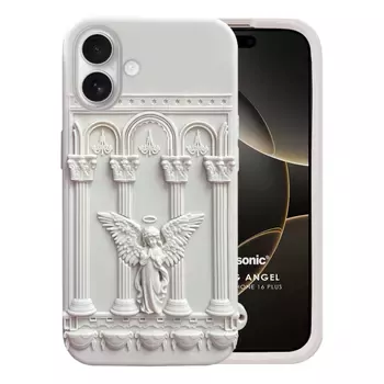 Microsonic Apple iPhone 17 Kılıf Praying Angel Bej