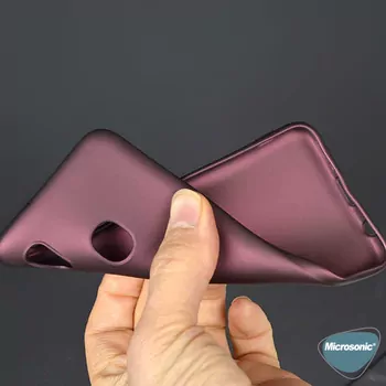 Microsonic Matte Silicone Samsung Galaxy M10s Kılıf Siyah