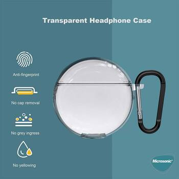 Microsonic Huawei FreeBuds 7i Kılıf Transparent Clear Soft Şeffaf