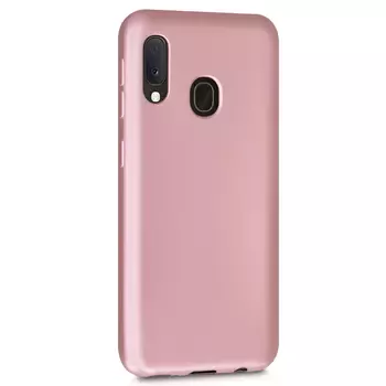 Microsonic Matte Silicone Samsung Galaxy M10s Kılıf Rose Gold