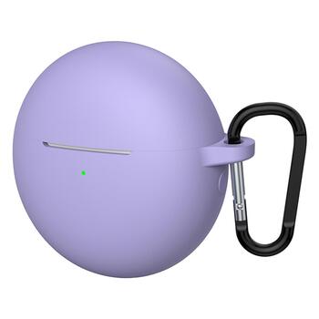 Microsonic Huawei FreeBuds 7i Mat Silikon Kılıf Lila