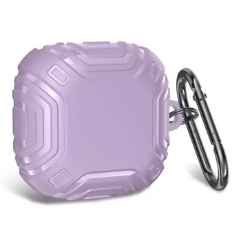 Microsonic Samsung Galaxy Buds Core Kılıf Military Darbe Emici + Askılık Lila