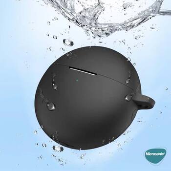 Microsonic Huawei FreeBuds 7i Mat Silikon Kılıf Pembe