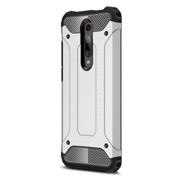 Microsonic Xiaomi Mi 9T Kılıf Rugged Armor Gümüş