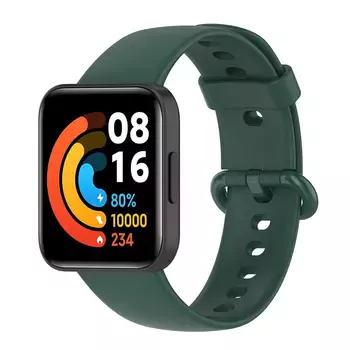 Microsonic Xiaomi Poco Watch Kordon, Silicone Sport Band Yeşil
