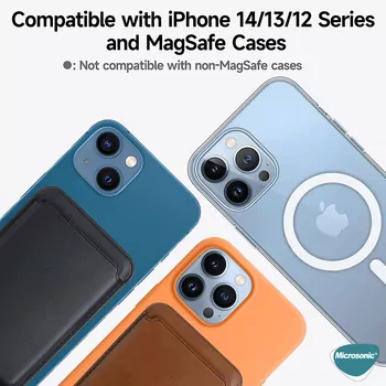 Microsonic Apple iPhone 17 Leather Wallet MagSafe Sarı