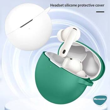 Microsonic Huawei FreeBuds 7i Mat Silikon Kılıf Lacivert