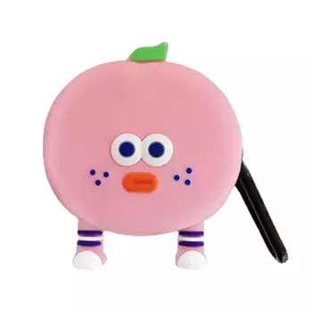 Microsonic Samsung Galaxy Buds Pro Kılıf Cartoon Figürlü Silikon Elma Pembe