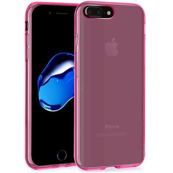 Microsonic Apple iPhone 8 Plus Kılıf Transparent Soft Pembe