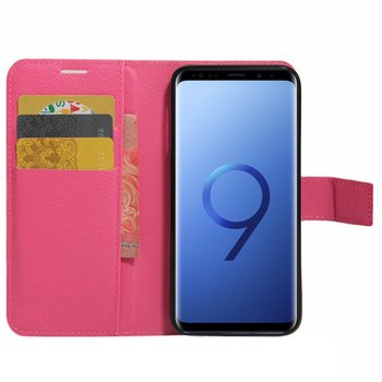 Microsonic Samsung Galaxy S9 Plus Cüzdanlı Deri Kılıf Pembe