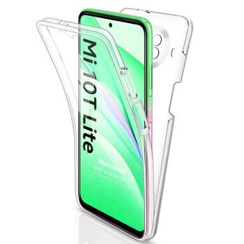 Microsonic Xiaomi Mi 10T Lite Kılıf Komple Gövde Koruyucu Silikon Şeffaf