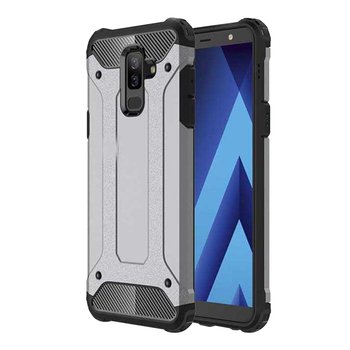 Caseup Samsung Galaxy J8 Kılıf Tank Gümüş